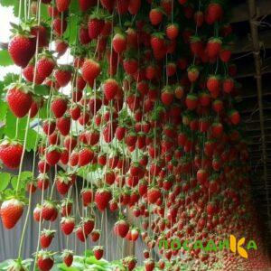 Клубника ампельная Анастасия купить по цене от 370р. в интернет-магазине «Посадика» с доставкой почтой в в Северобайкальске и по всей России – [изображение №1].